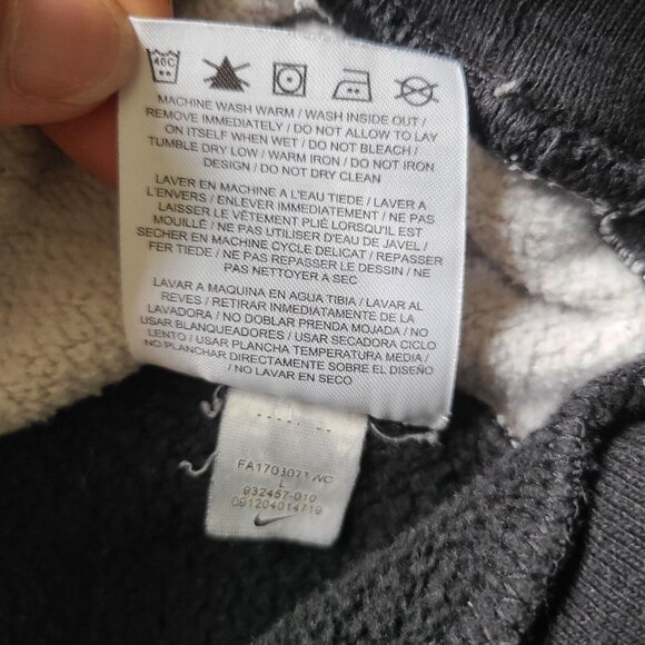 NIKE Sportswear Spell Out Hoodie Retro Top Pullover Jumper Logo Size Large - Picture 16 of 16